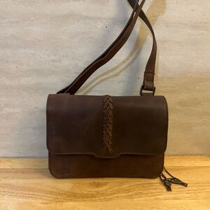 Jolene Scooped Leather Crossbody Organizer by Lady Conceal.